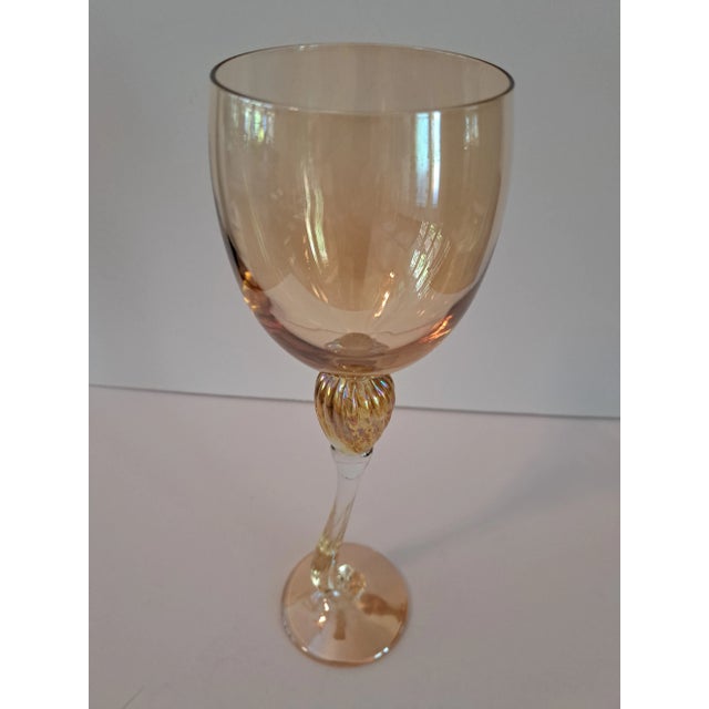 Brionis Dolphin Stem Vintage Goblets- Set of 4 For Sale - Image 12 of 12