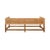 Worlds Away Matthew Izzo Home - Monterey Rattan, Cane & Ivory Linen Cushioned Bench For Sale - Image 4 of 9