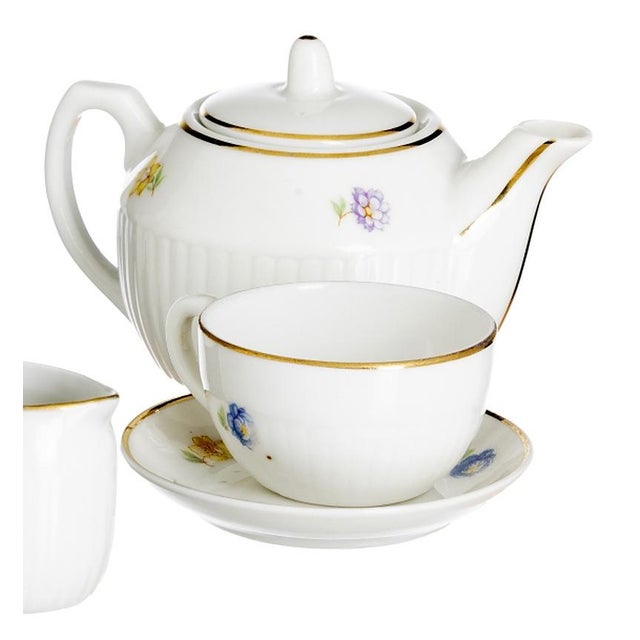 Miniature Tea Set in Porcelain from Vista Alegre, Set of 5 For Sale - Image 4 of 8