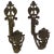 French Bronze Curtain Tie Back Hooks With Faces For Sale - Image 11 of 11