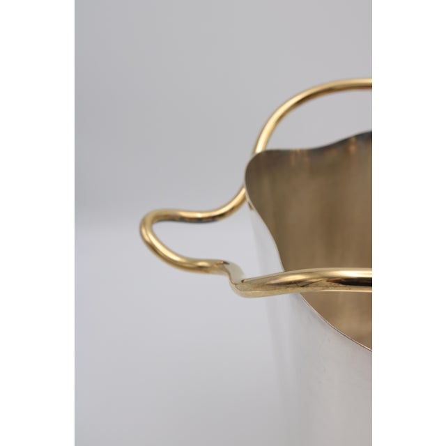 1990s Unusual Sterling Silver Champagne Cooler For Sale - Image 4 of 9