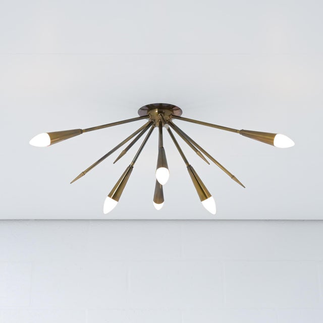 Mid-Century Sputnik Ceiling Light, 1960s For Sale - Image 10 of 18