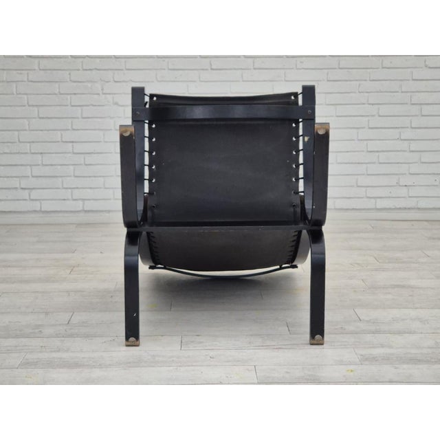 Norwegian Siesta Lounge Chair in Black Leather & Bentwood by Ingmar Relling for Westnofa, 1970s For Sale - Image 18 of 18