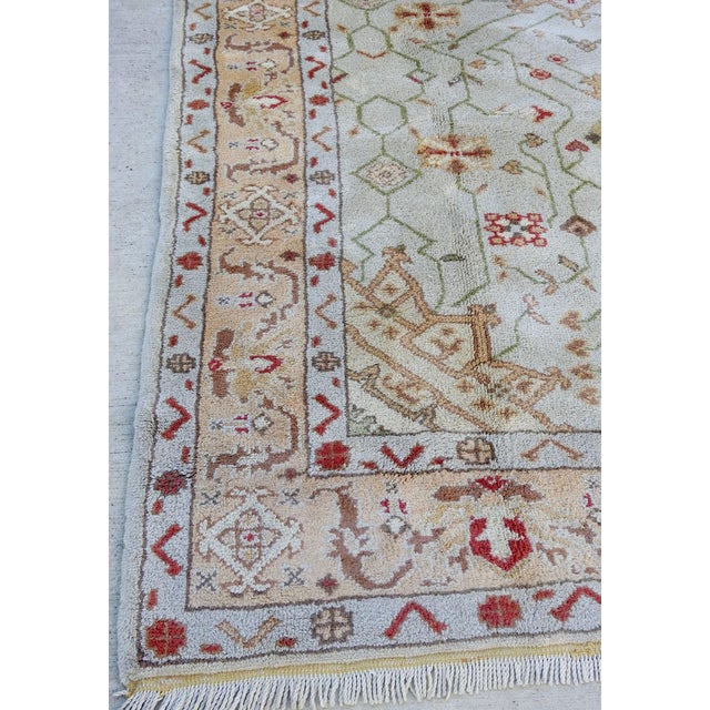 Textile Early 20th Century Oushak Rug For Sale - Image 7 of 11
