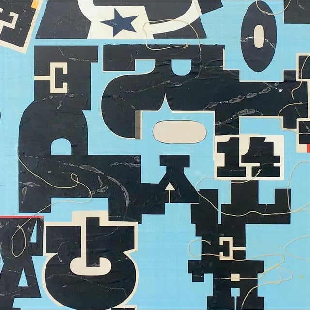 Original collage on wood panel.