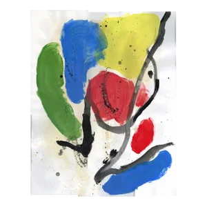 "Homage to Miro Iii" Original Watercolor Painting