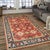 6x9 Kira Zinnia Coral Geometric Modern Hand Knotted Wool Carpet Rug For Sale In New York - Image 6 of 8
