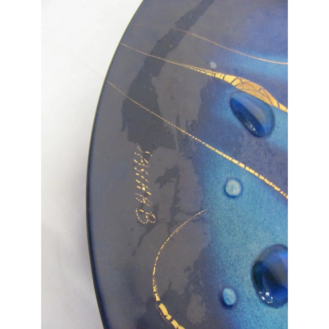 Great looking wall plaque or center bowl by Sascha Brastoff. The plaque is 13.75" in diameter and about 1" high. The piece...