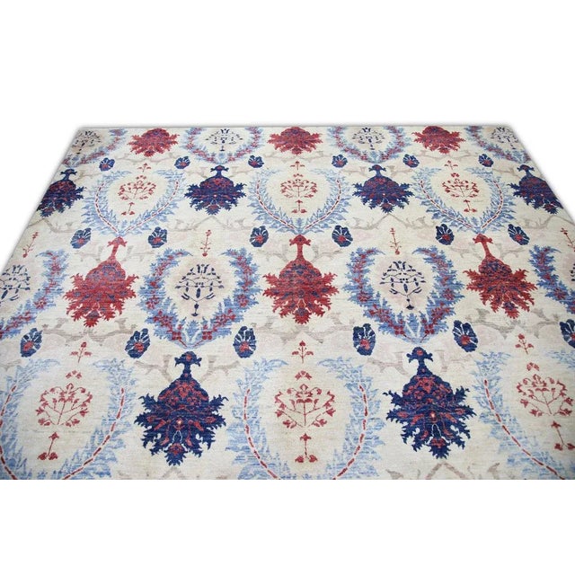 Early 21st Century Oriental Hand Knotted Rug Modern 8'9" x 12' For Sale - Image 5 of 6