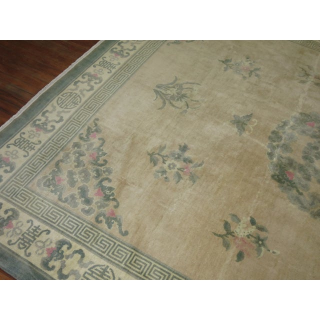 VIntage Chinese Deco Rug, 7'11'' X 10'1'' For Sale - Image 10 of 11