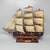 Brown Vintage Bergantin Siglo XVIII Model Ship, 1970s For Sale - Image 8 of 8