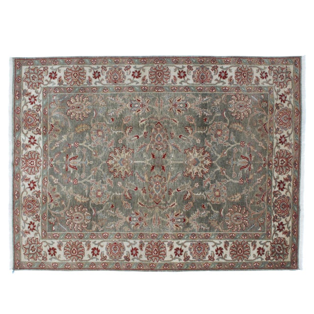 1990'sTurkish Oushak Rug - 5′9″ × 7′7″ For Sale
