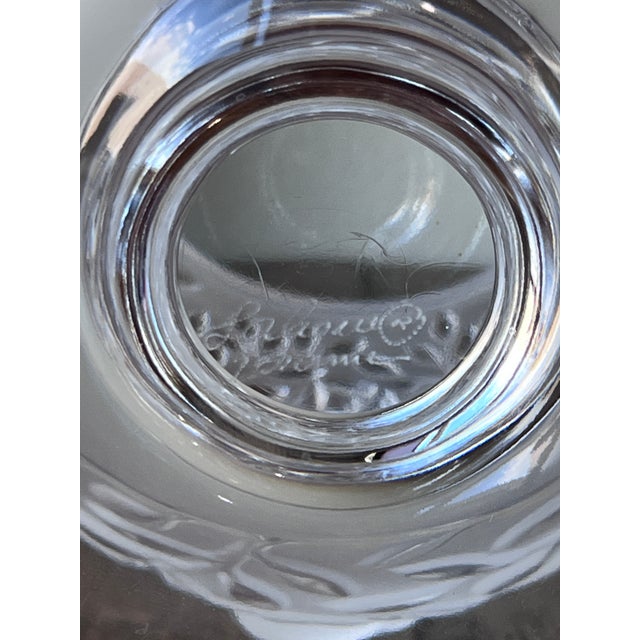 Transparent Lalique Elisabeth Vase in Clear and Frosted Crystal by Marc Lalique For Sale - Image 8 of 8