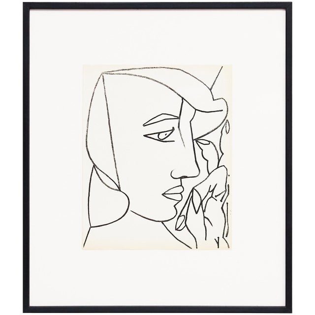 Françoise Gilot, Portrait of a Woman, 1951, Lithograph For Sale