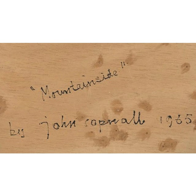 1960s John Bainbridge Copnall, Mountainside, Mixed Media on Wood, 1965 For Sale - Image 5 of 7