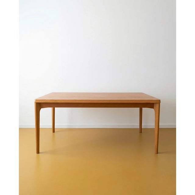 Wood Vintage Danish Oak Table by Henning Kjærnulf for Vejle Mobelfabrik, 1950s For Sale - Image 7 of 7