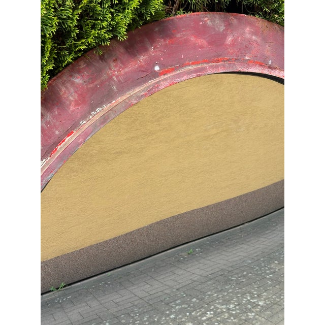 Vintage Industrial Intersection Mirror,1960s For Sale - Image 4 of 8