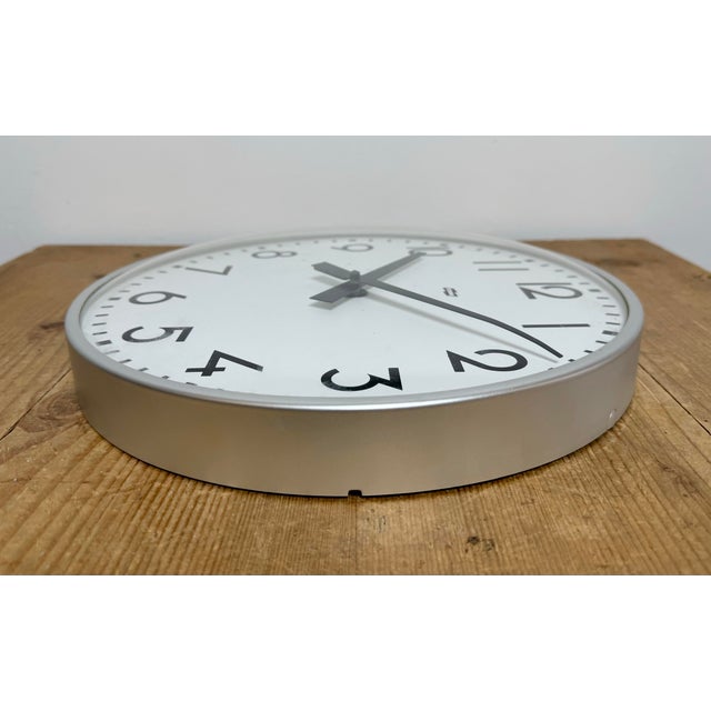 Vintage Silver Wall Clock from Esmi, 1980s For Sale - Image 14 of 17