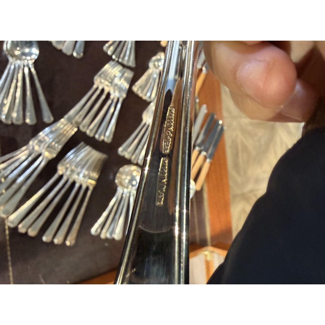 Cutlery Box from Mappin & Webb, 1930s, Set of 91 For Sale - Image 3 of 10