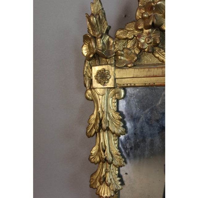 Antique Giltwood Mirror, 1700s For Sale - Image 3 of 9
