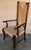 20th Pair of Spanish Walnut Armchairs with High Back and Seat Caned For Sale - Image 4 of 18