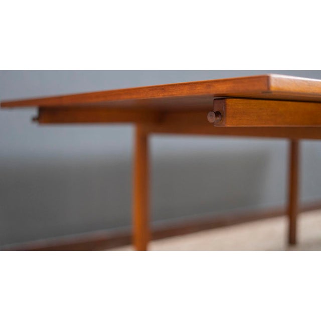 Wood Large Extendable Coffee Table by Børge Mogensen, Denmark, 1960s For Sale - Image 7 of 8