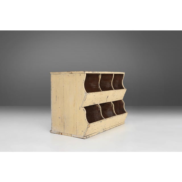 Industrial Compartment Cabinet with Rich Patina, France, 1890s For Sale - Image 11 of 11