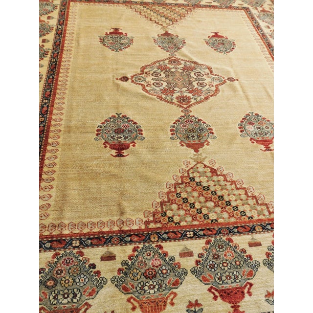 Traditional Vintage Handmade Persian Malayer Style Rug. 8'x 9'10" For Sale - Image 3 of 13