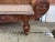 Brown Antique British Anglo Indian Carved Mahogany Cane Seat and Back Settee For Sale - Image 8 of 18