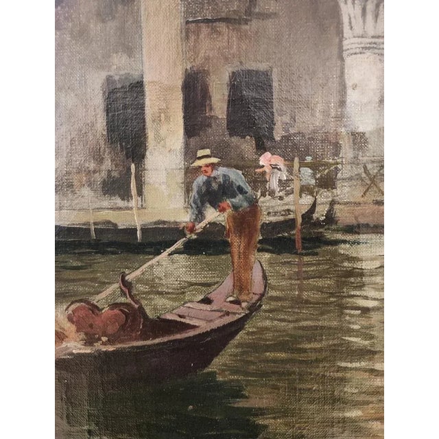 Carlo Brancaccio, Venise, Oil on Canvas, 1890s, Framed For Sale - Image 5 of 11