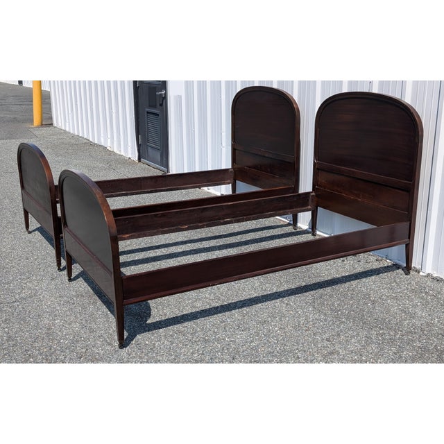 Pair of Early-20th Century French Louis XV Style Twin Bed Frames For Sale In Washington DC - Image 6 of 14