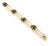 Triple Strand Pearls Green Agate 14k Yellow Gold Bracelet For Sale