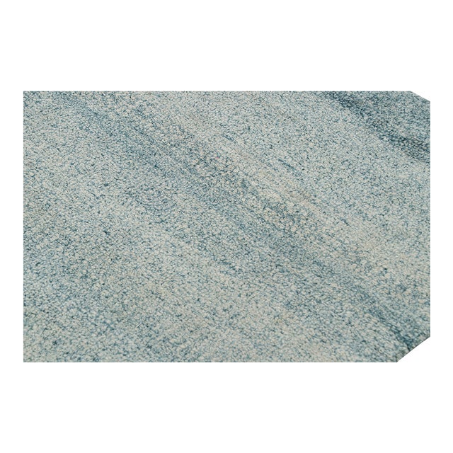 Rug & Kilim’s Textural Rug in Light Blue Tones Rug & Kilim Website Title: Rug & Kilim’s Textural Rug in Light Blue Tones For Sale