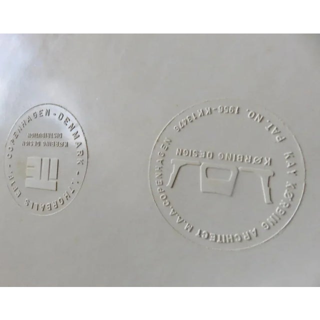 Plastic White Chairs with Turquoise Slabs by Kay Korving, Denmark, 1975, Set of 6 For Sale - Image 7 of 9