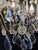 Gold Louis XV Style 6-Arm Chandelier with Glass and Gilded Bronze Pendants, 1920s For Sale - Image 8 of 17