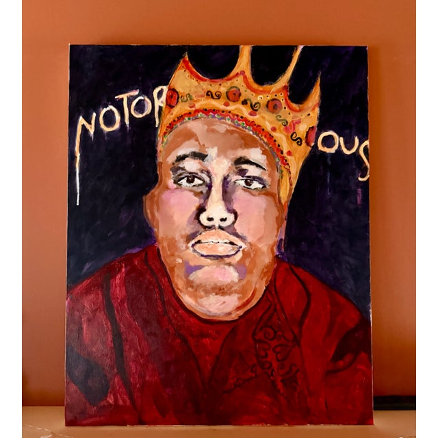 " Notorious " is a vibrant, soulful tribute to one of music's most legendary figures. Painted in expressive strokes of...