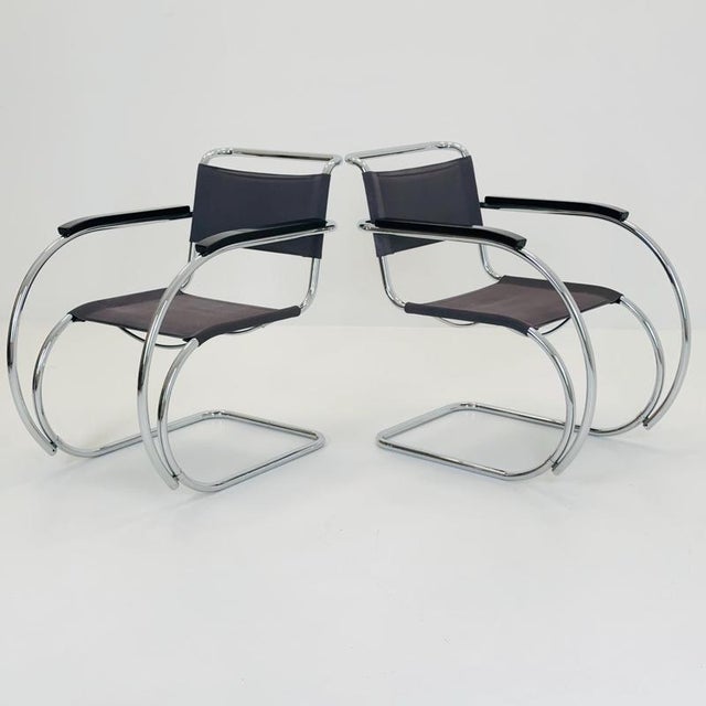 Ludwig Mies van der Rohe S533 MR20 Chair by Ludwig Mies Van Der Rohe for Thonet, 1980s For Sale - Image 4 of 18