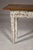 Farmhouse Chic White Distressed Sofa Table with Single Drawer and Tapered Legs For Sale - Image 10 of 12