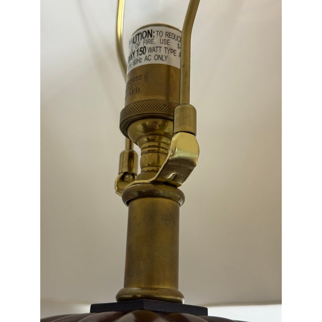 Wood John Burke for Decorative Crafts Model 5518 Table Lamps, Pair For Sale - Image 7 of 15