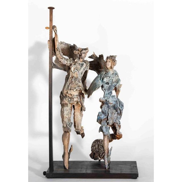 Contemporary Lorenzo Servalli, Balances Sculpture, 1998, Wood For Sale - Image 3 of 4