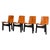Cognac Leather Tre 3 Dining Chairs by Angelo Mangiarotti for Skipper, 1978, Set of 4 For Sale - Image 17 of 17