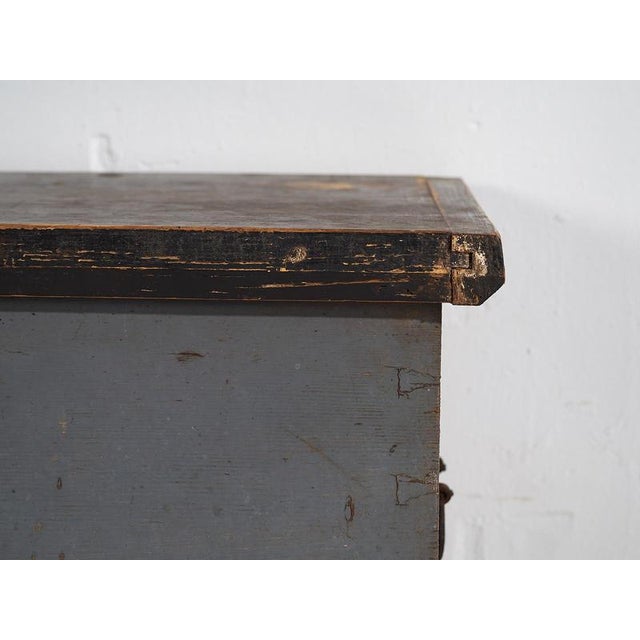 Wooden Trunk with Original Lock, 1900s For Sale - Image 14 of 18