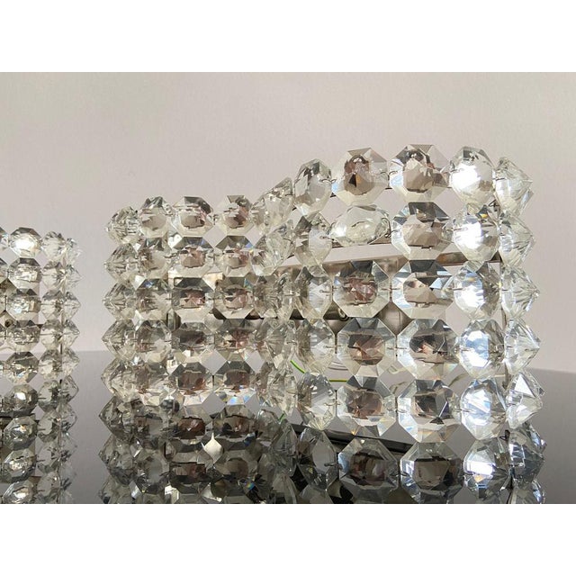 Ottogonal Crystal Wall Lights, Italy, 1980s., Set of 2 For Sale - Image 6 of 14