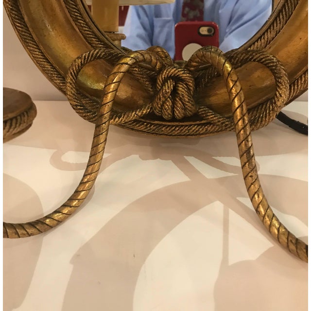 Pair of Mirrored and Giltwood Two Light Bullseye Sconces NYC, circa 1910 For Sale - Image 9 of 14