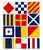 Vintage Set 12 Leacock Nautical Naps Signal Flag Linen Cocktail Napkins For Sale In Washington DC - Image 6 of 9