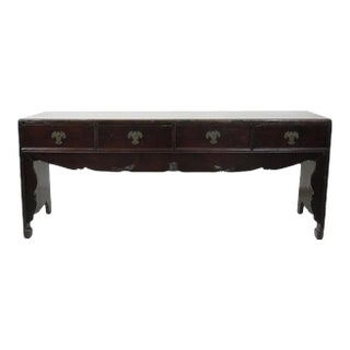 1920s Chinese Low Tianjin Console Table For Sale