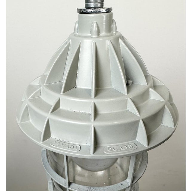 Metal Industrial Grey Cast Aluminium Light from Yamada Co.ltd., 1960s For Sale - Image 7 of 14