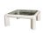 Karl Springer Mark II White Leather with Gunmetal Inlay Coffee Table. Smooth white leather lacquered in white shiny finish...