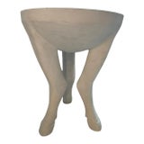 John Dickinson Style Plaster Horse Hoof Side Table For Sale