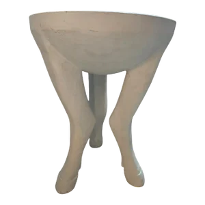 John Dickinson Style Plaster Horse Hoof Side Table
